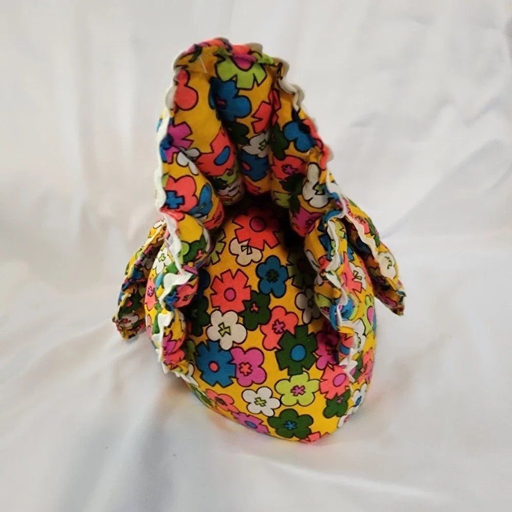 Vintage Handmade Primitive Rooster Farm Decor Stuffed Fabric Doorstop Chicken